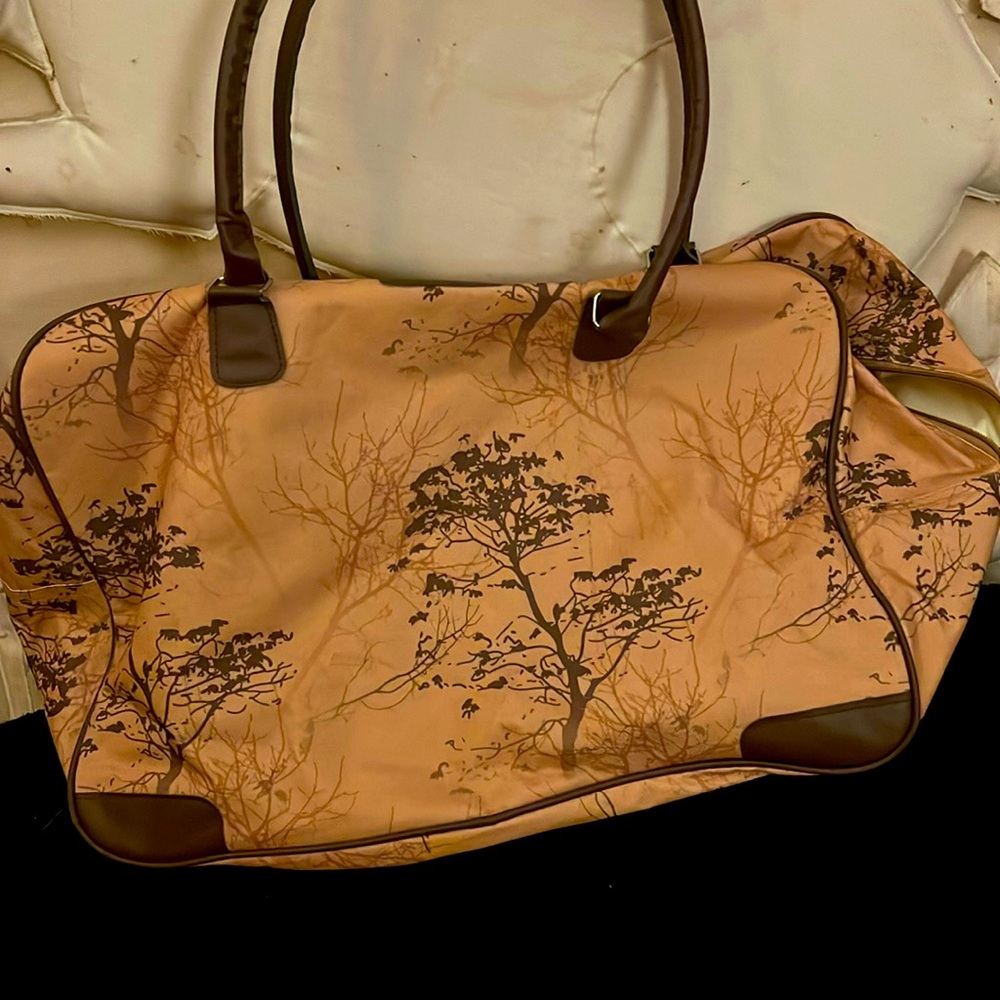 Carry along purse/bag.  Can use for casual / travel outing. Large with zipper.